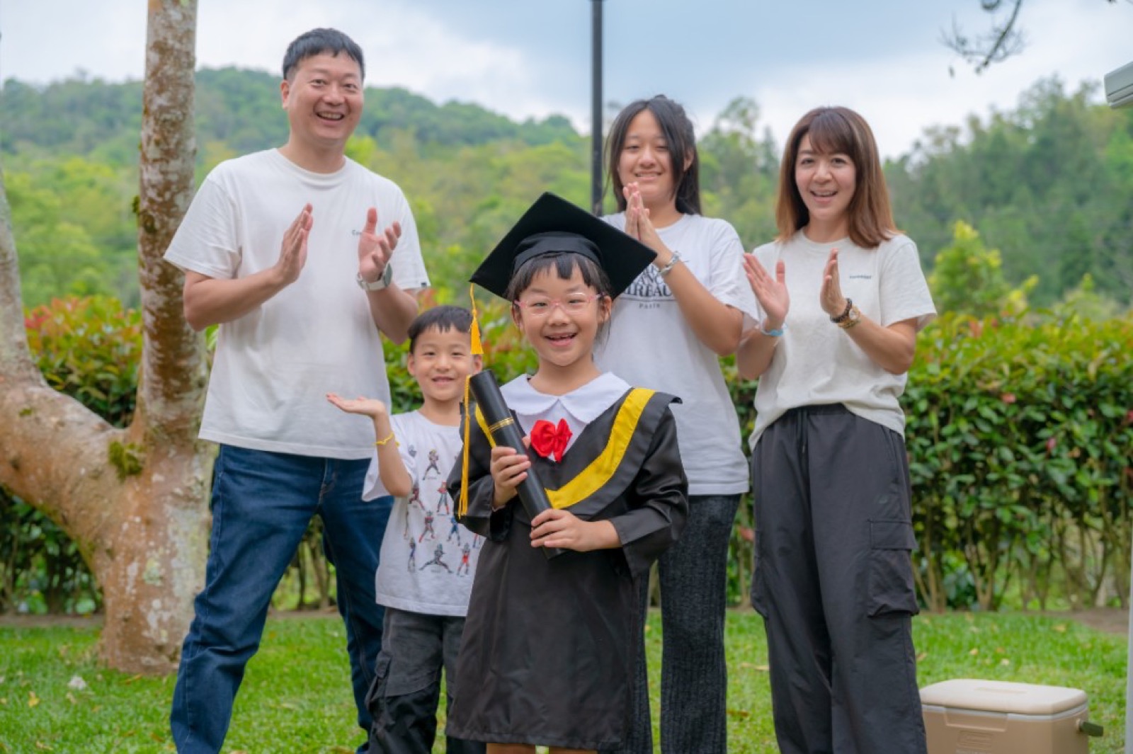 畢業照 露營區 空拍 自然生動